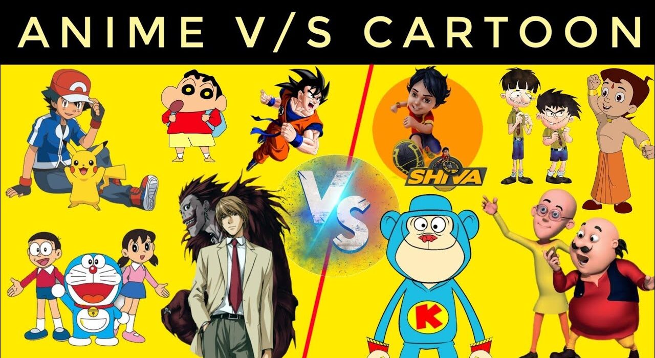What is difference between Anime and cartoon by Animation Vibes