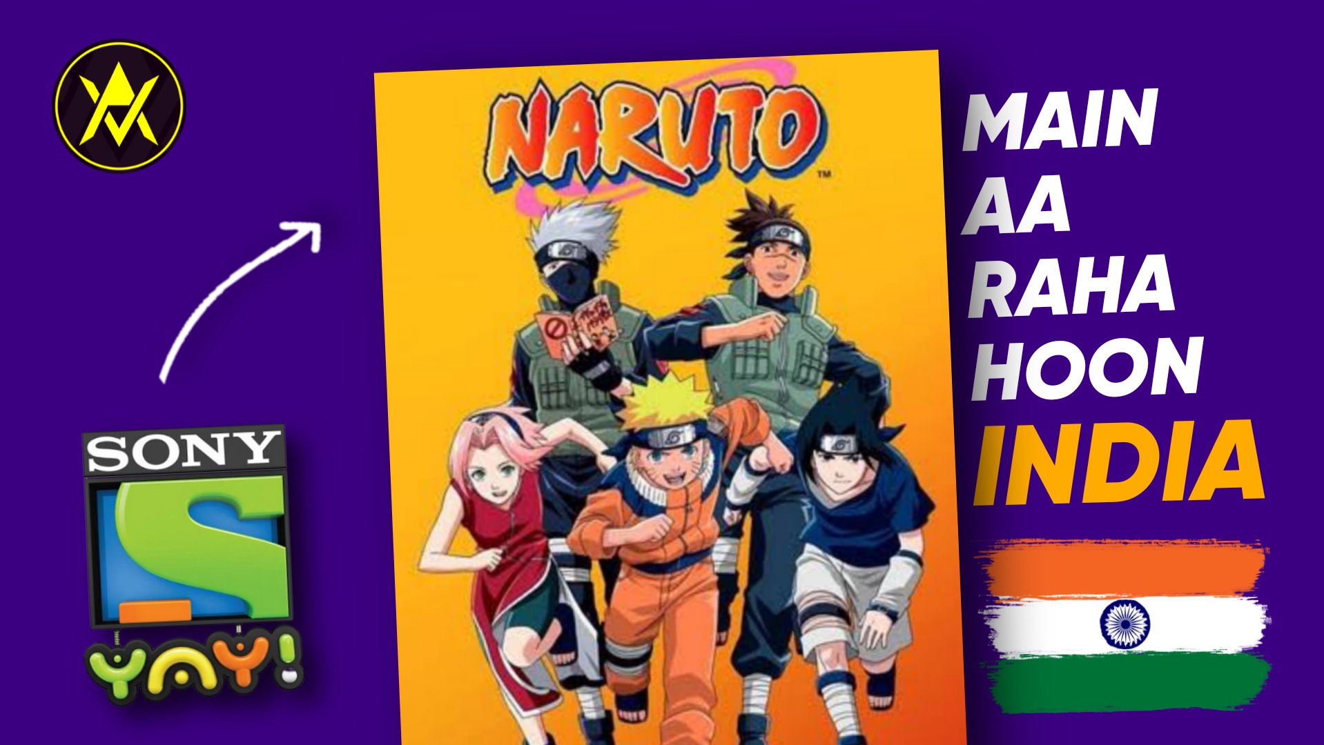 Naruto Coming in India with hindi dub